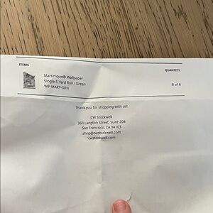 Martinique Green Wallpaper Roll